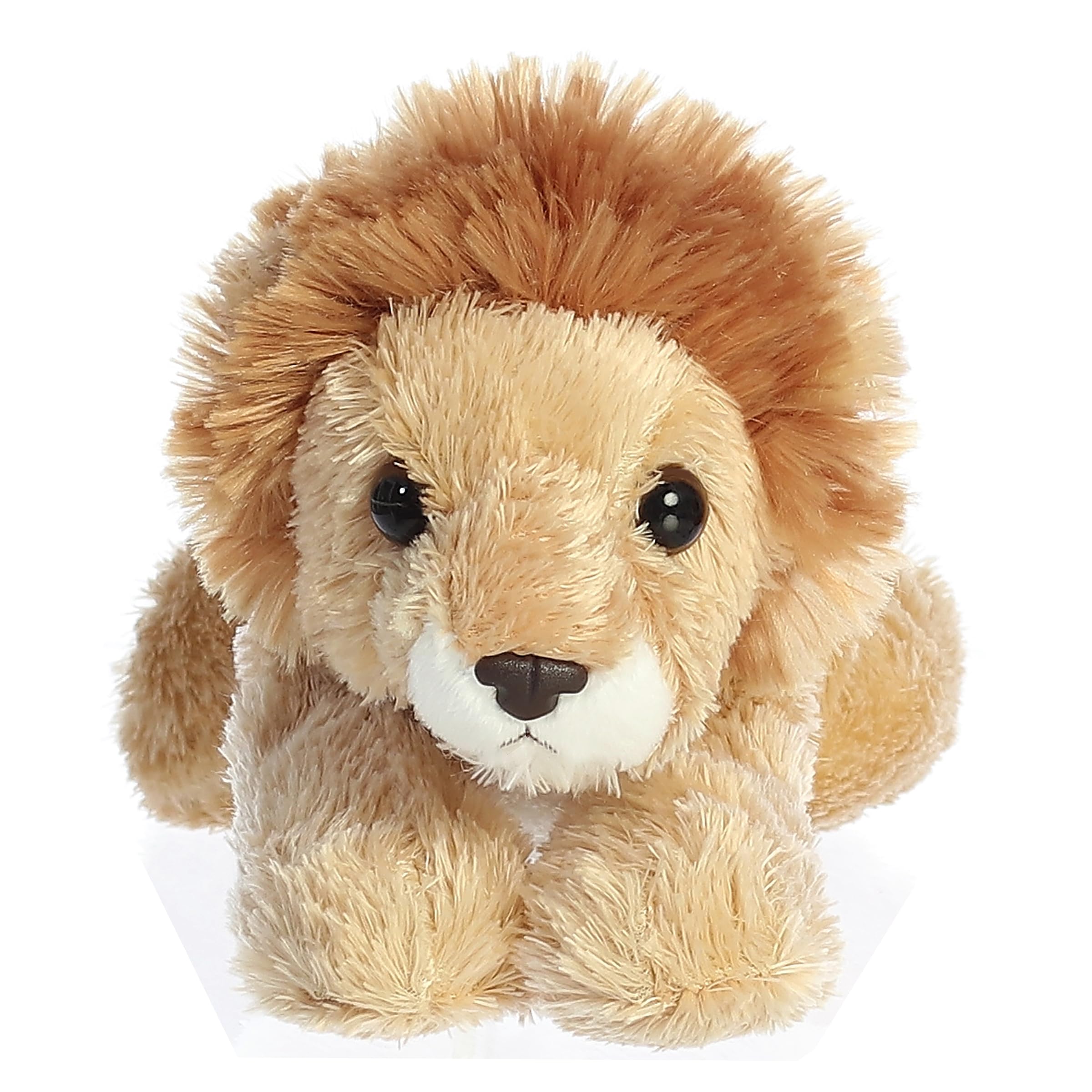Aurora Mini Flopsie Lionel Stuffed Animal – 8-Inch Plush Lion with Bean Pellets, Cloud-Soft and Lays on Belly
