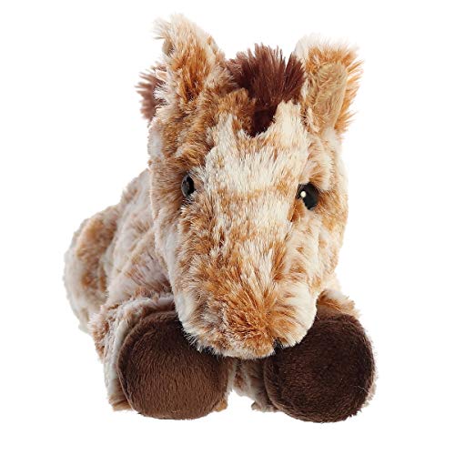 Aurora Mini Flopsie Mocha Horse - 8-Inch Plush Stuffed Animal with Bean Pellets
