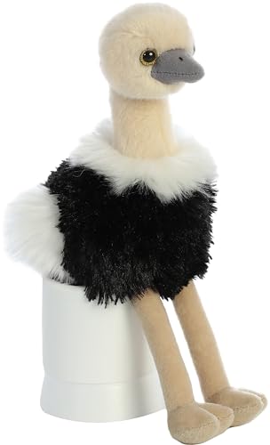 Aurora Mini Flopsie Ozzi the Ostrich Plush - 8 Inch Soft Cuddly Toy for Kids and Adults