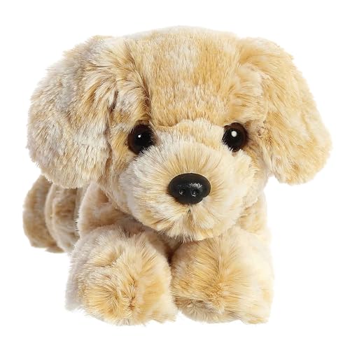 Aurora Mini Flopsie Rusty Retriever Stuffed Animal - 8 Inch Soft Plush Puppy, Belly-Lying Design for Cuddles and Play