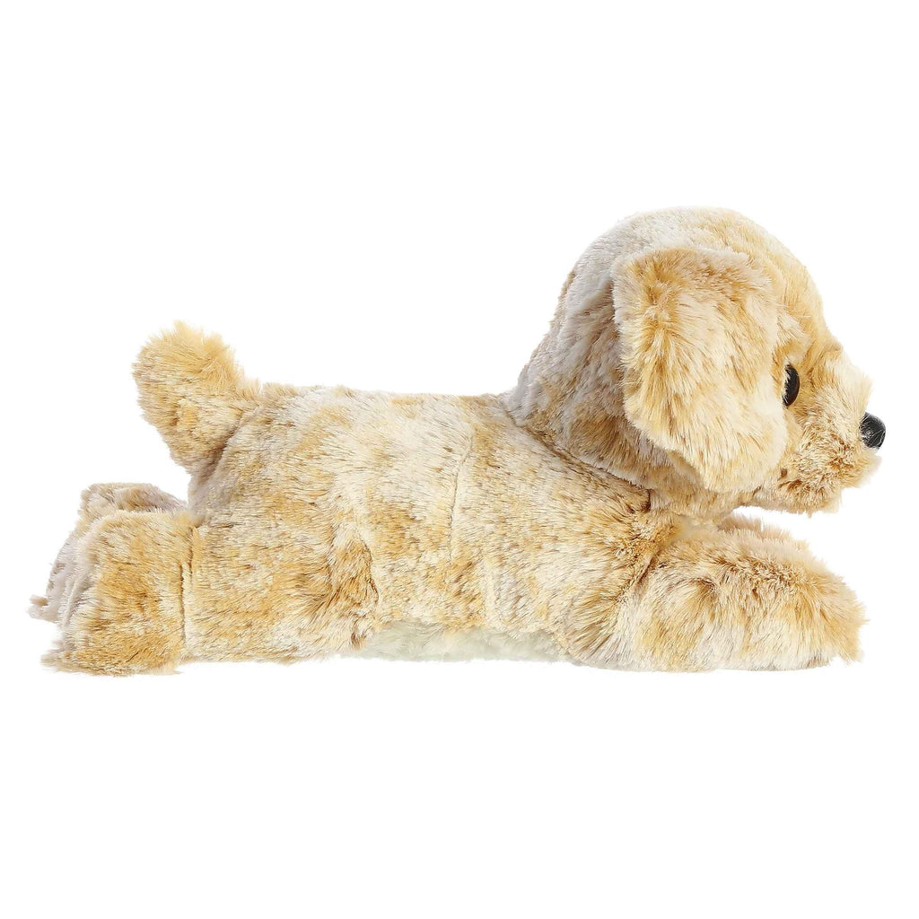 Aurora Mini Flopsie Rusty Retriever Stuffed Animal - 8 Inch Soft Plush Puppy, Belly-Lying Design for Cuddles and Play
