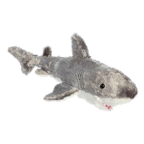 Aurora Mini Flopsie Samuel Shark Plush – 11" Gray Stuffed Animal with Bean Pellets