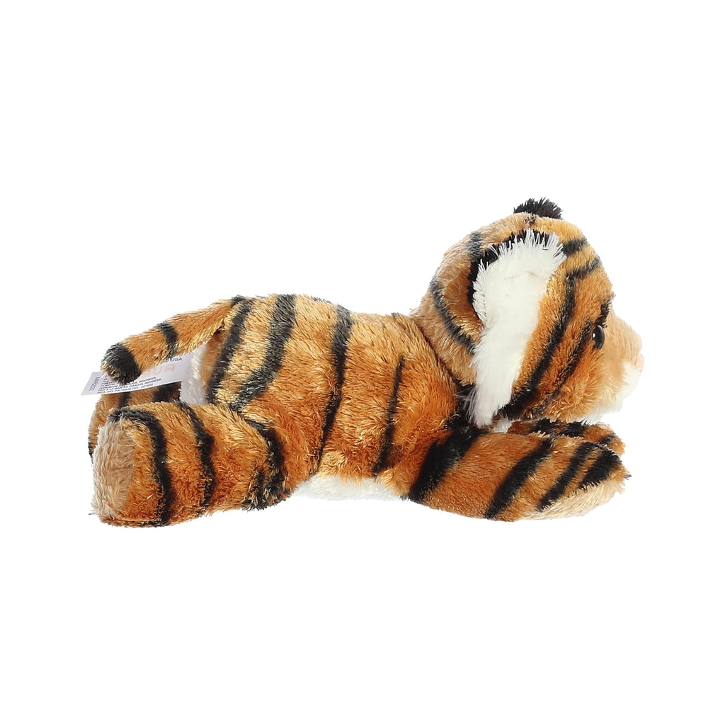 Aurora Mini Flopsie Tanya Tiger Stuffed Animal – 8 Inch Soft Plush for Cuddling and Play
