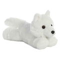 Aurora Mini Flopsie White Wolf Stuffed Animal, 9-Inch Soft Plush for Cuddling and Play