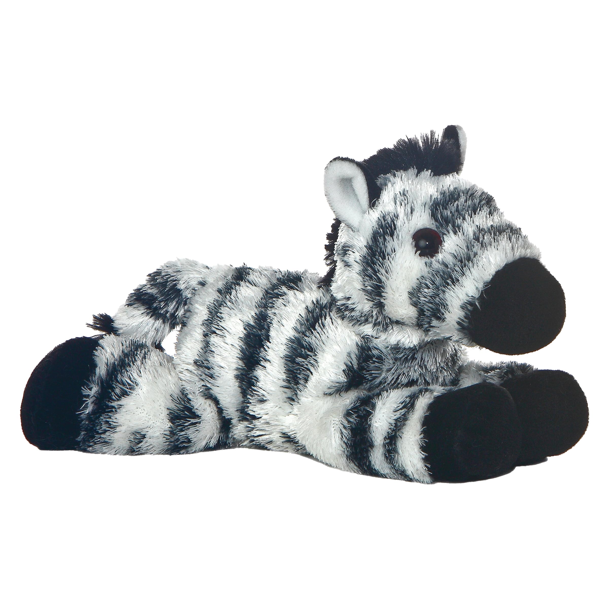 Aurora Mini Flopsie Zany Zebra Plush - 8-Inch Soft Stuffed Animal for Kids and Adults