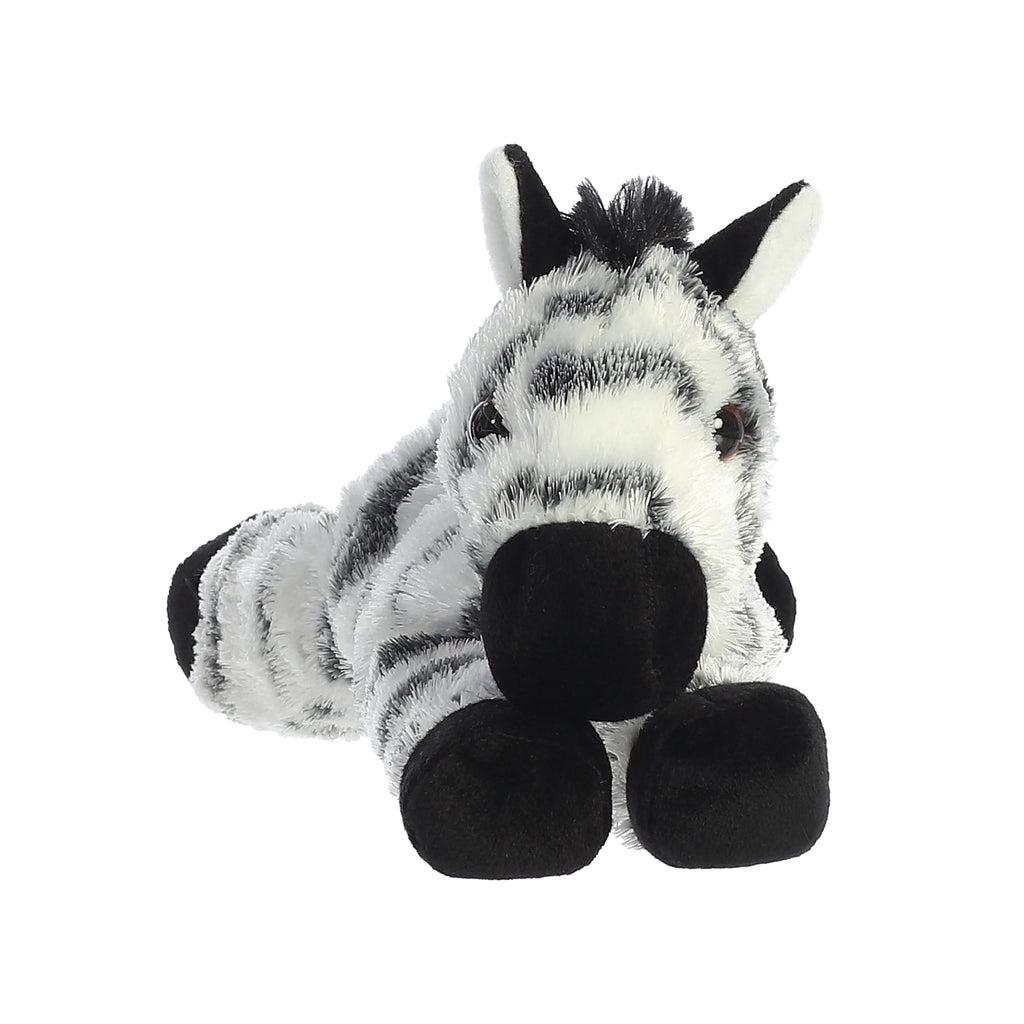 Aurora Mini Flopsie Zany Zebra Plush - 8-Inch Soft Stuffed Animal for Kids and Adults