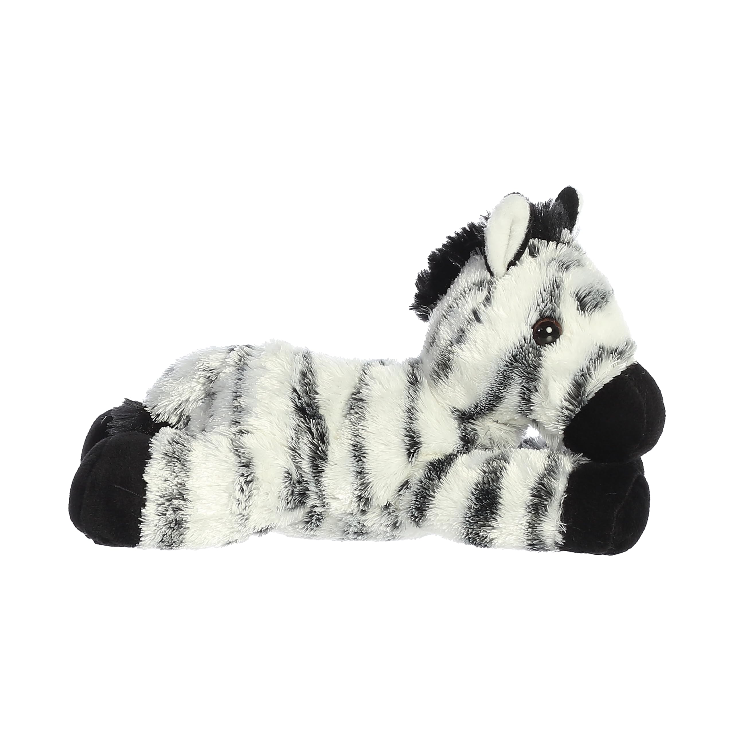Aurora Mini Flopsie Zany Zebra Plush - 8-Inch Soft Stuffed Animal for Kids and Adults