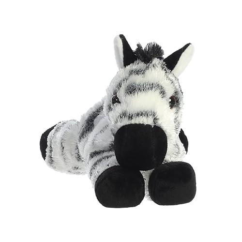 Aurora Mini Flopsie Zany Zebra Plush - 8-Inch Soft Stuffed Animal for Kids and Adults