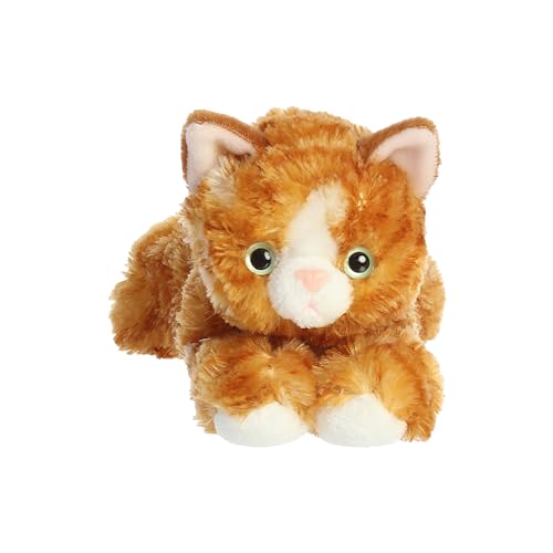 Aurora® Mini Flopsie™ Molly Stuffed Animal – 8 Inch Brown Tabby Cat Plush, Soft & Cuddly
