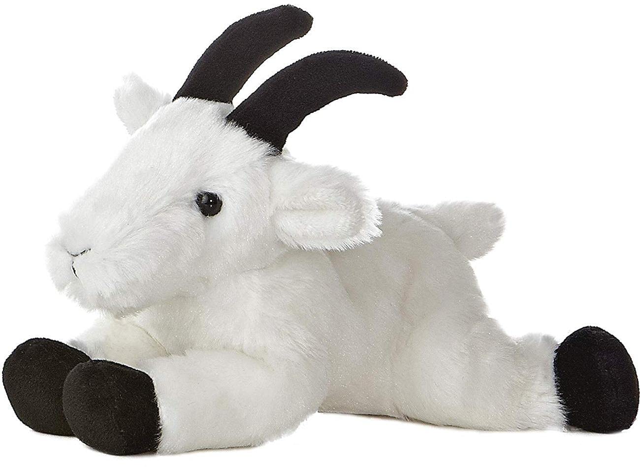 Aurora® Mini Flopsie™ Rocky Mountain Goat™ Stuffed Animal – 8-Inch Soft Plush Toy