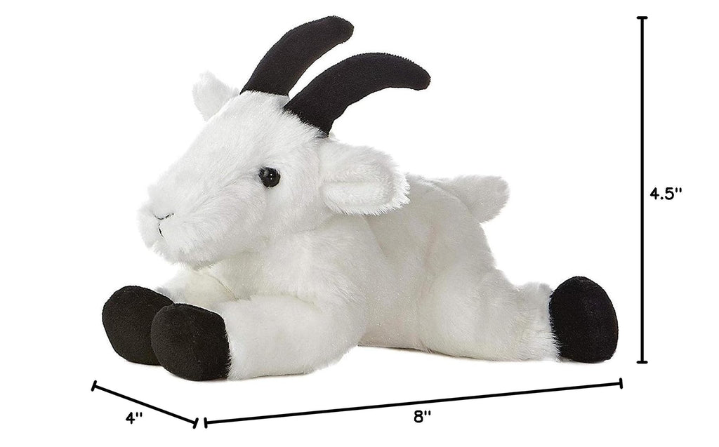 Aurora® Mini Flopsie™ Rocky Mountain Goat™ Stuffed Animal – 8-Inch Soft Plush Toy