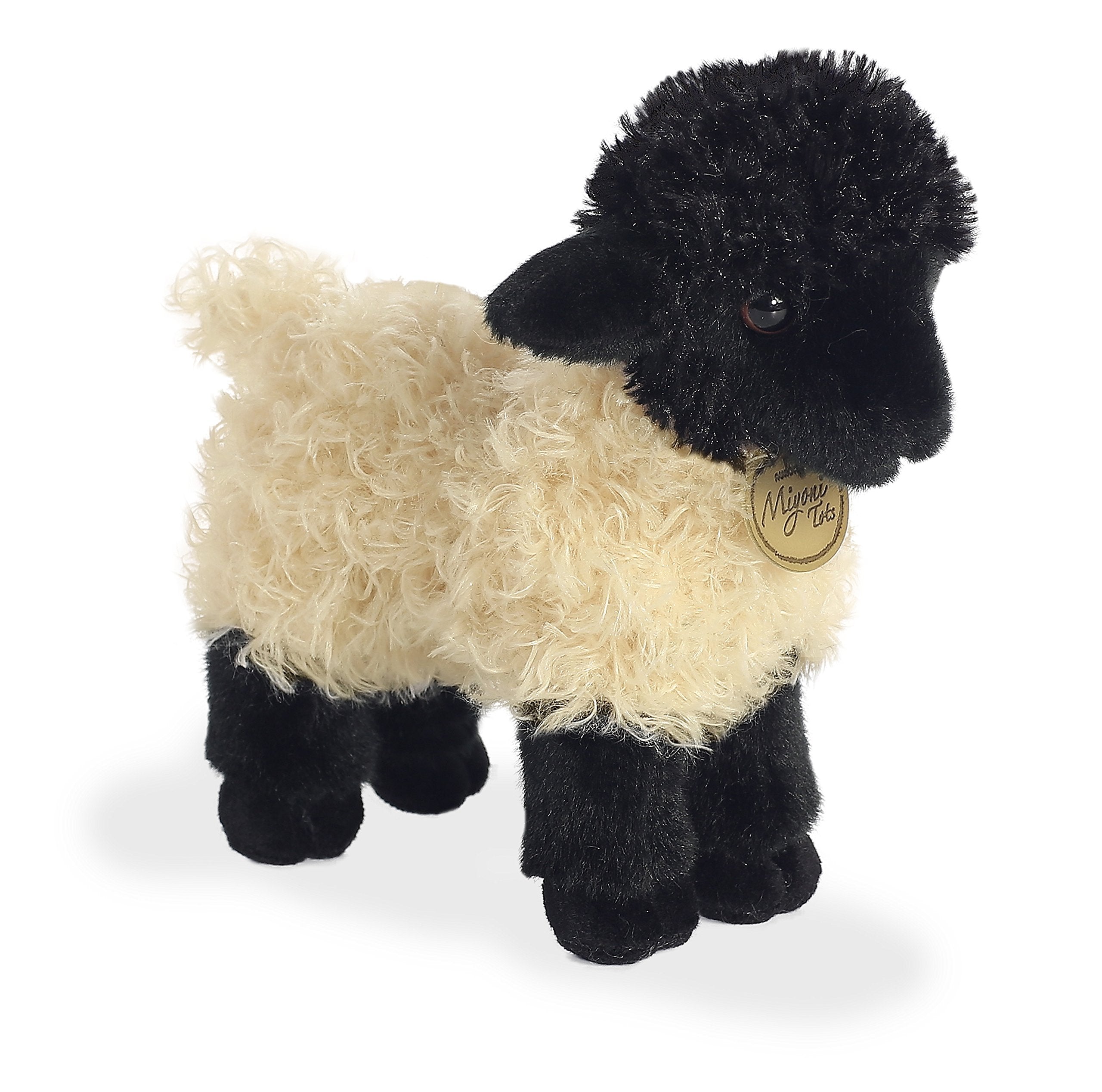 Aurora Miyoni Tots Suffolk Lamb Stuffed Animal – 8.5 Inches, Realistic Design, Soft Plush with Educational Hangtag
