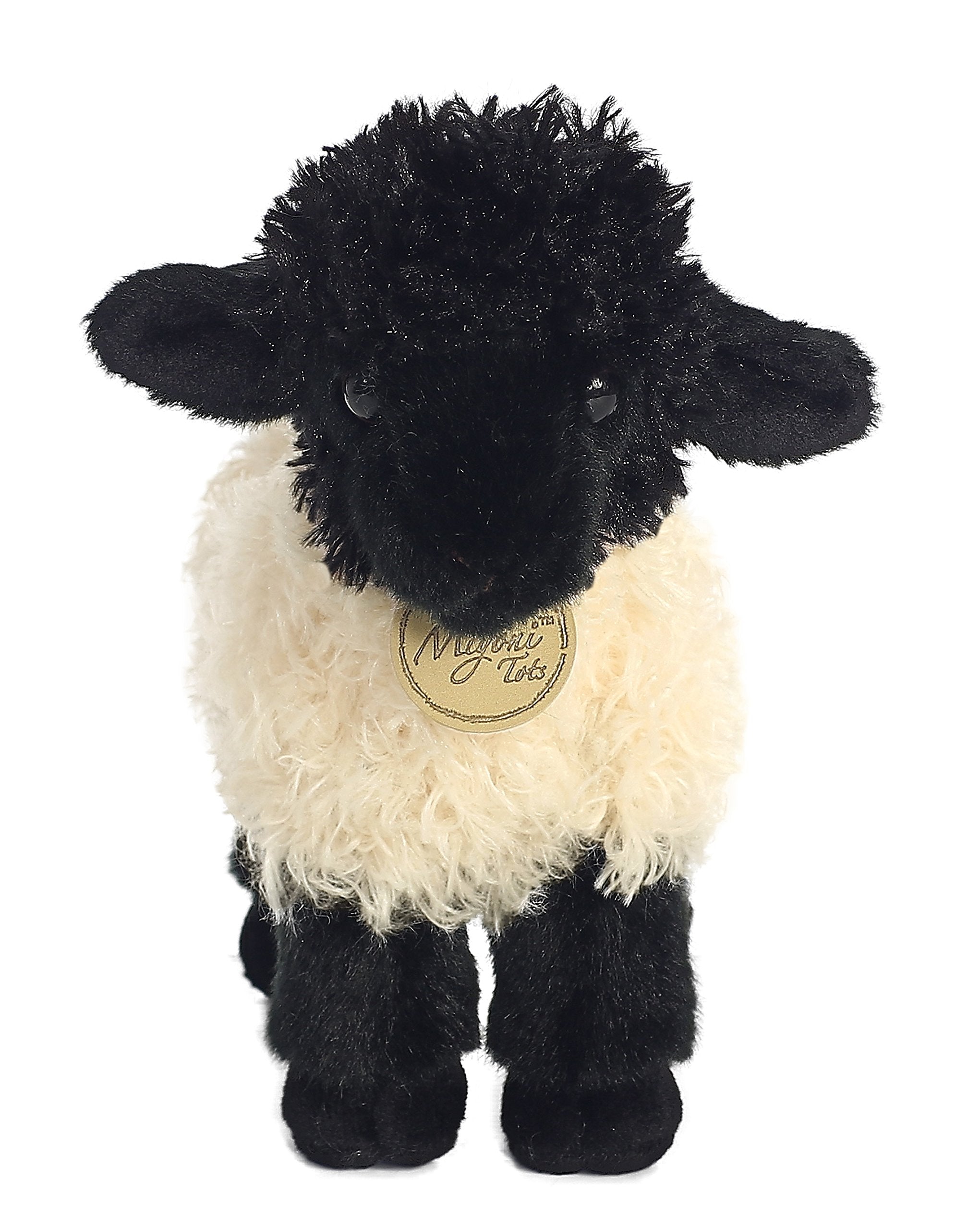 Aurora Miyoni Tots Suffolk Lamb Stuffed Animal – 8.5 Inches, Realistic Design, Soft Plush with Educational Hangtag