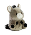 Aurora Playful Rolly Pet Bray Donkey Stuffed Animal – Compact, Balancing Plush – Gray 5 Inches