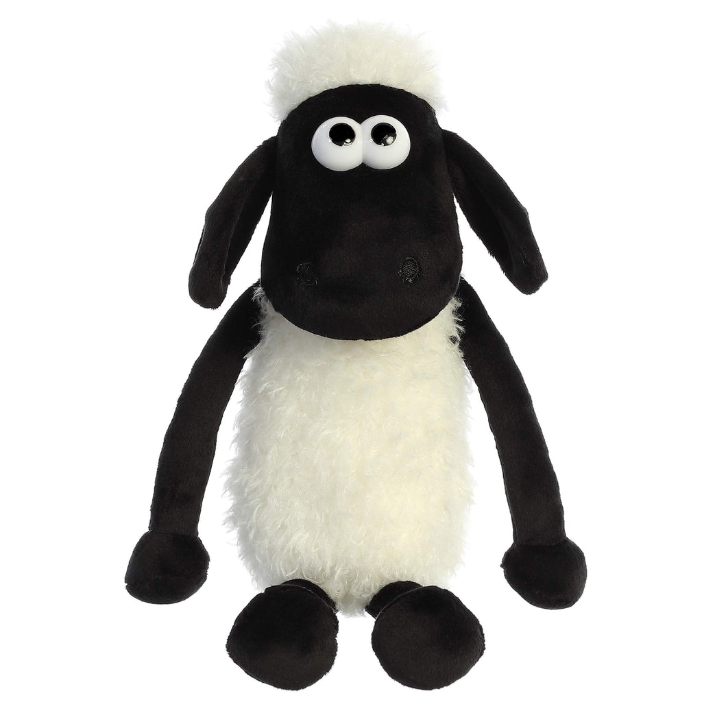 Aurora Playful Shaun the Sheep Stuffed Animal – 11 Inch Officially Licensed Plush – Soft White Farm Toy