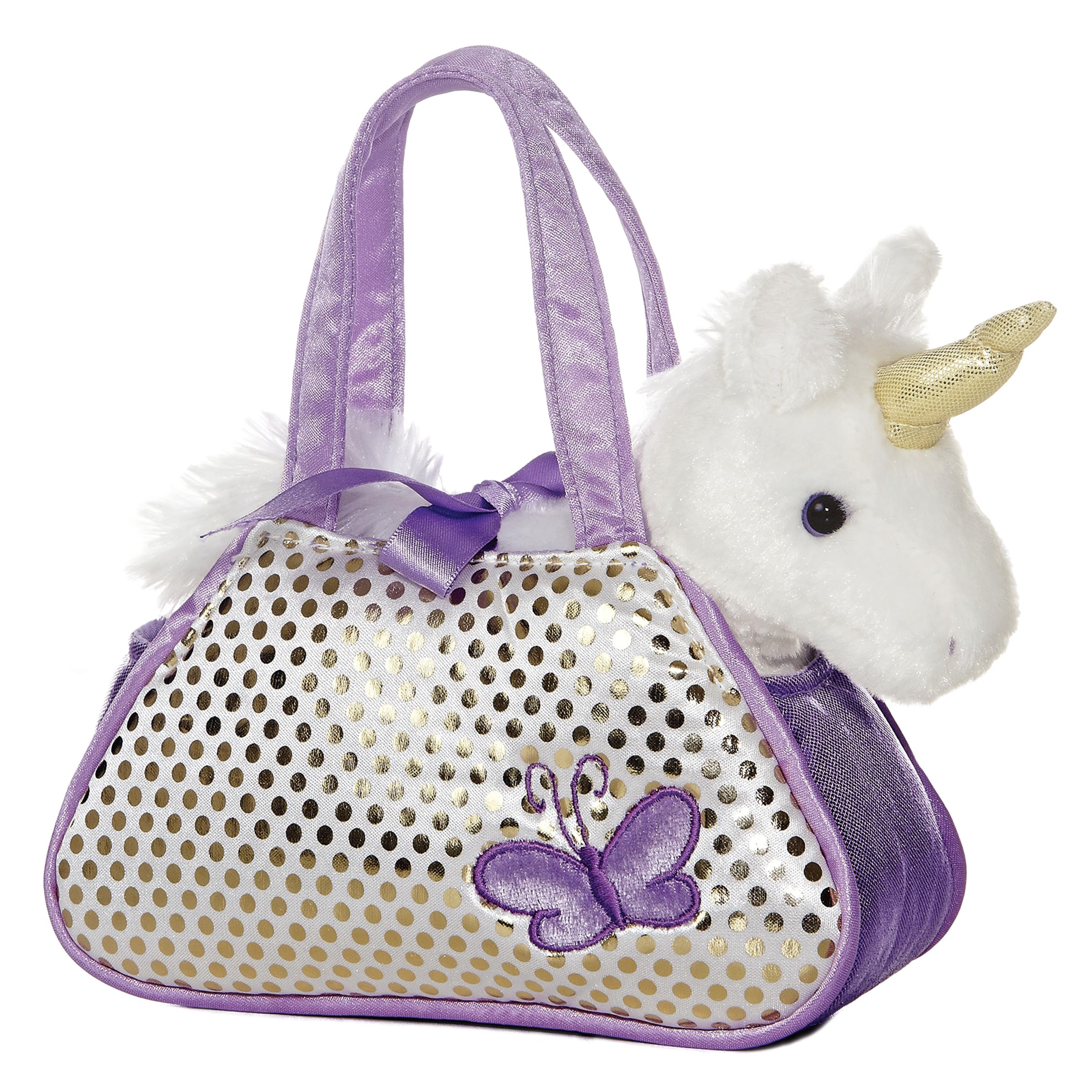 Aurora Unicorn Fancy Pals Purse with 8" Unicorn – Plush Toy Carrier