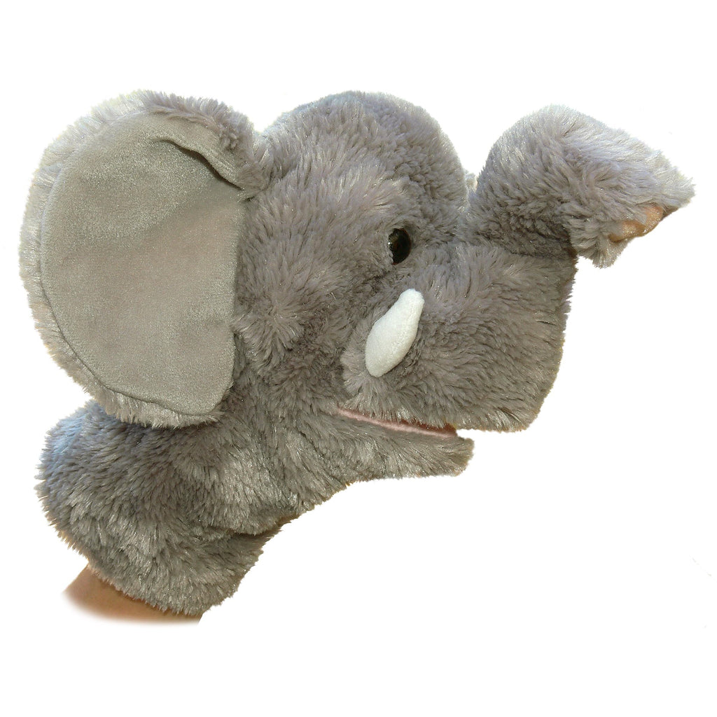 Aurora World 10-Inch Elephant Hand Puppet – Soft Plush, Interactive Toy