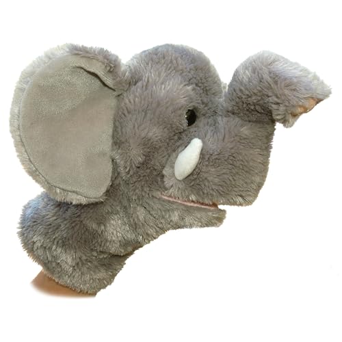 Aurora World 10-Inch Elephant Hand Puppet – Soft Plush, Interactive Toy