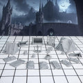 AUSPDICE 21-Piece Unpainted Camp Terrain Set for DND and Tabletop RPGs