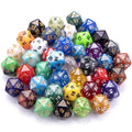 AUSTOR 42-Piece D20 Dice Set – Mixed Colors, Black Velvet Pouch (for D&D, RPG, Table Games)