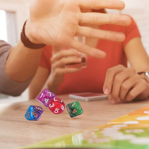 AUSTOR 70-Piece 10-Sided Dice Set – Mixed Colors with Black Velvet Bag