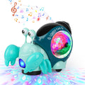 AUTOKAKUM Electronic Crab Toy – Crawling Toy with Lights, Music, and Obstacle Avoidance for Toddlers