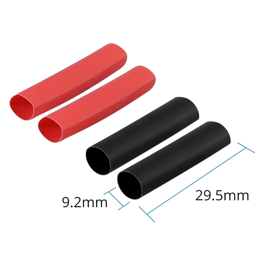 AUTOUTLET 10 Pairs XT90 Male Female Bullet Connectors with Heat Shrink for RC LiPo Batteries