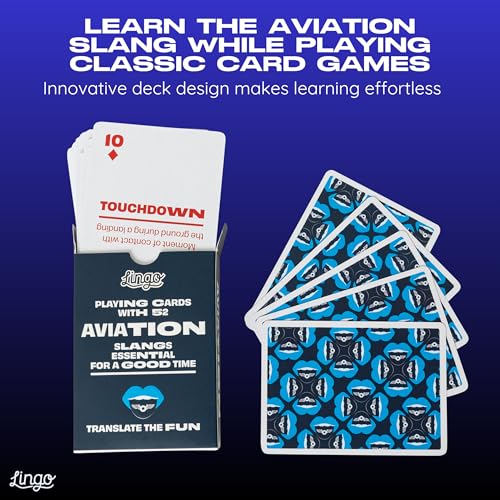 Aviation Lingo Playing Cards – Learn Slang with 54 Flashcards & Standard Deck