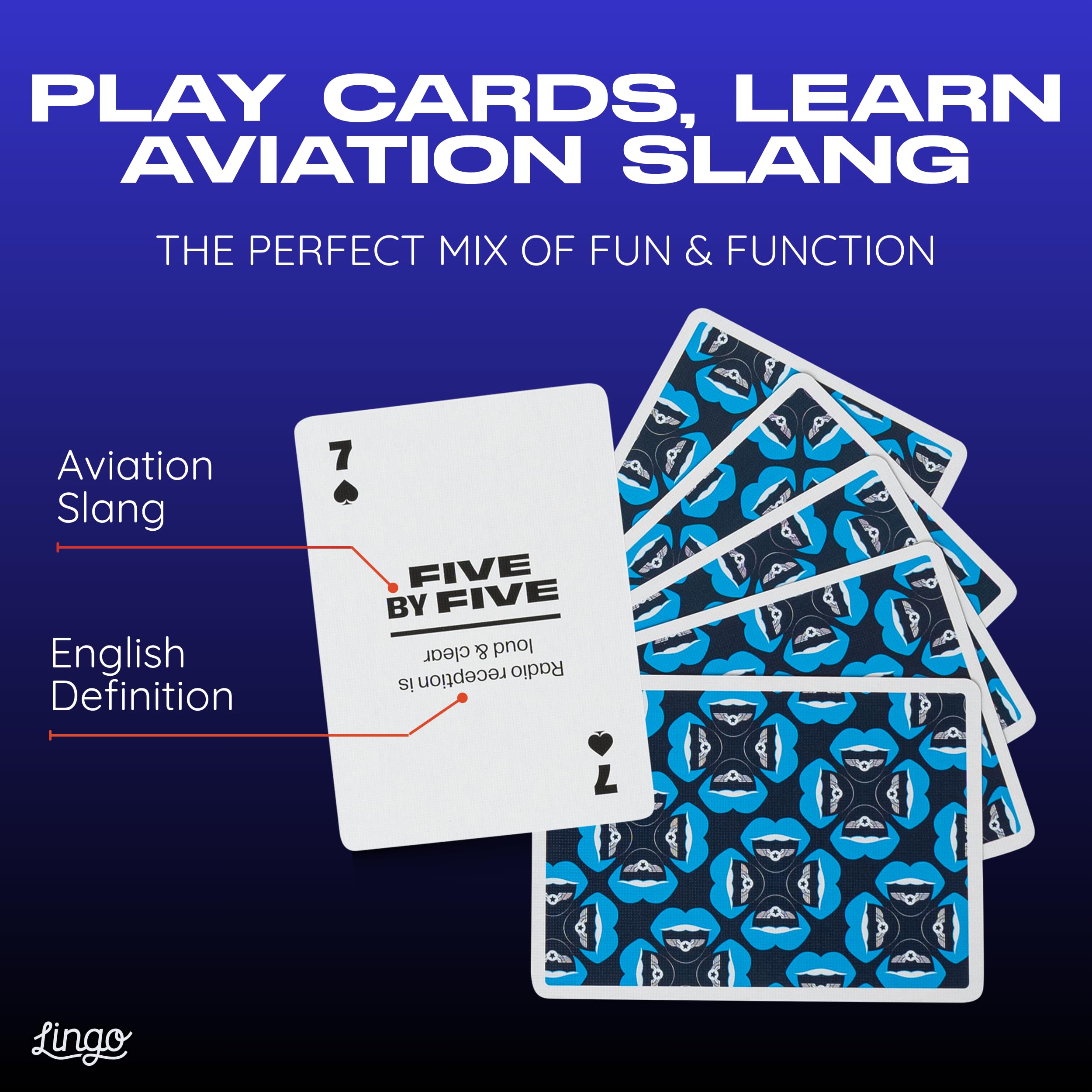 Aviation Lingo Playing Cards – Learn Slang with 54 Flashcards & Standard Deck