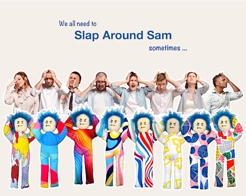 AVINITI Slap Around Sam Doll – Funny Gag Gift for Stress Relief, Boombastic Pop