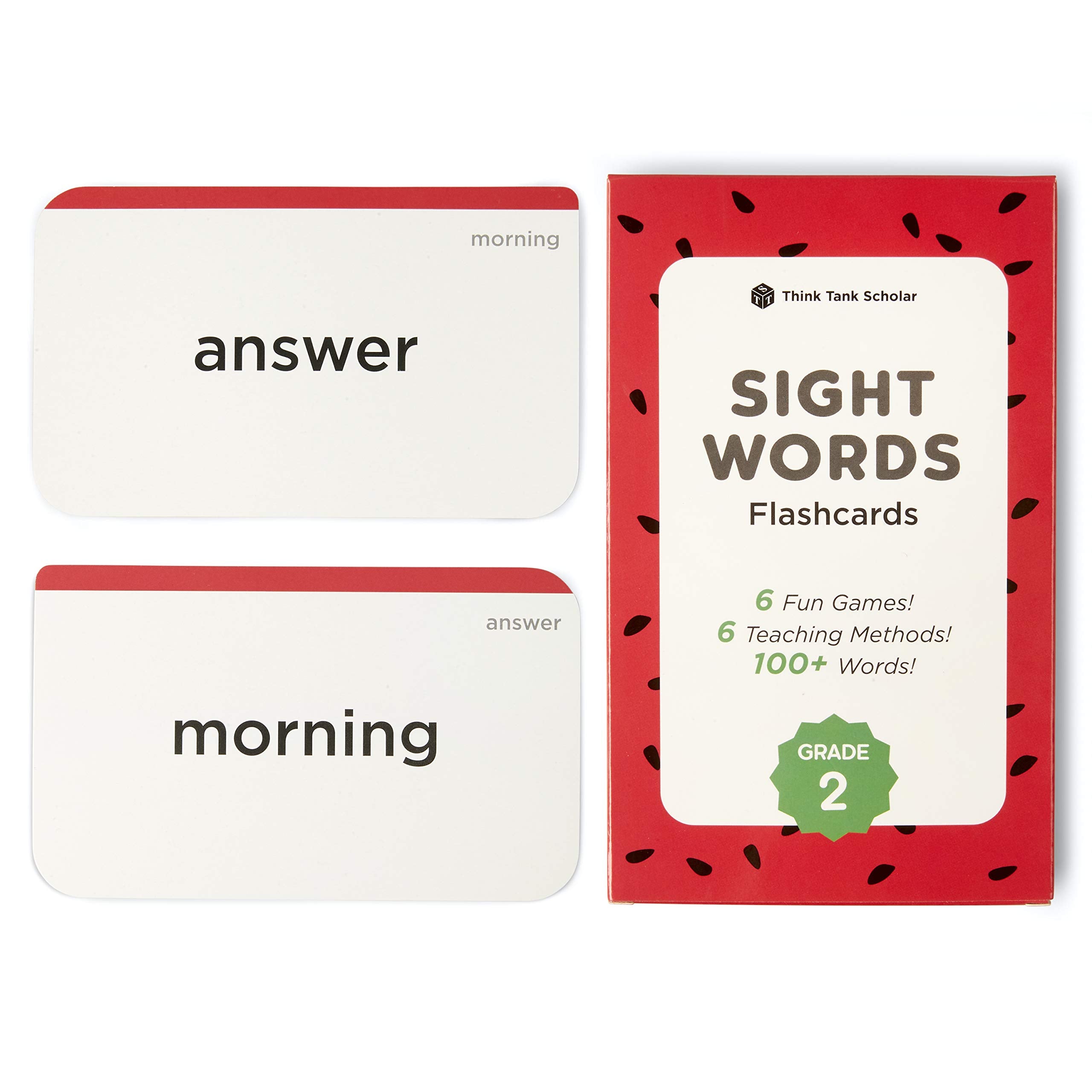 Award-Winning 2nd Grade Sight Words Flash Cards – 100+ Dolch & Fry Words – Build Reading Fluency – Ages 6-9