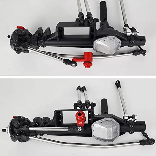 AXSPEED Alloy 25T Steering Servo Arm Horn for 1/10 RC Axial RBX10 AXI03005 Crawler (Red)