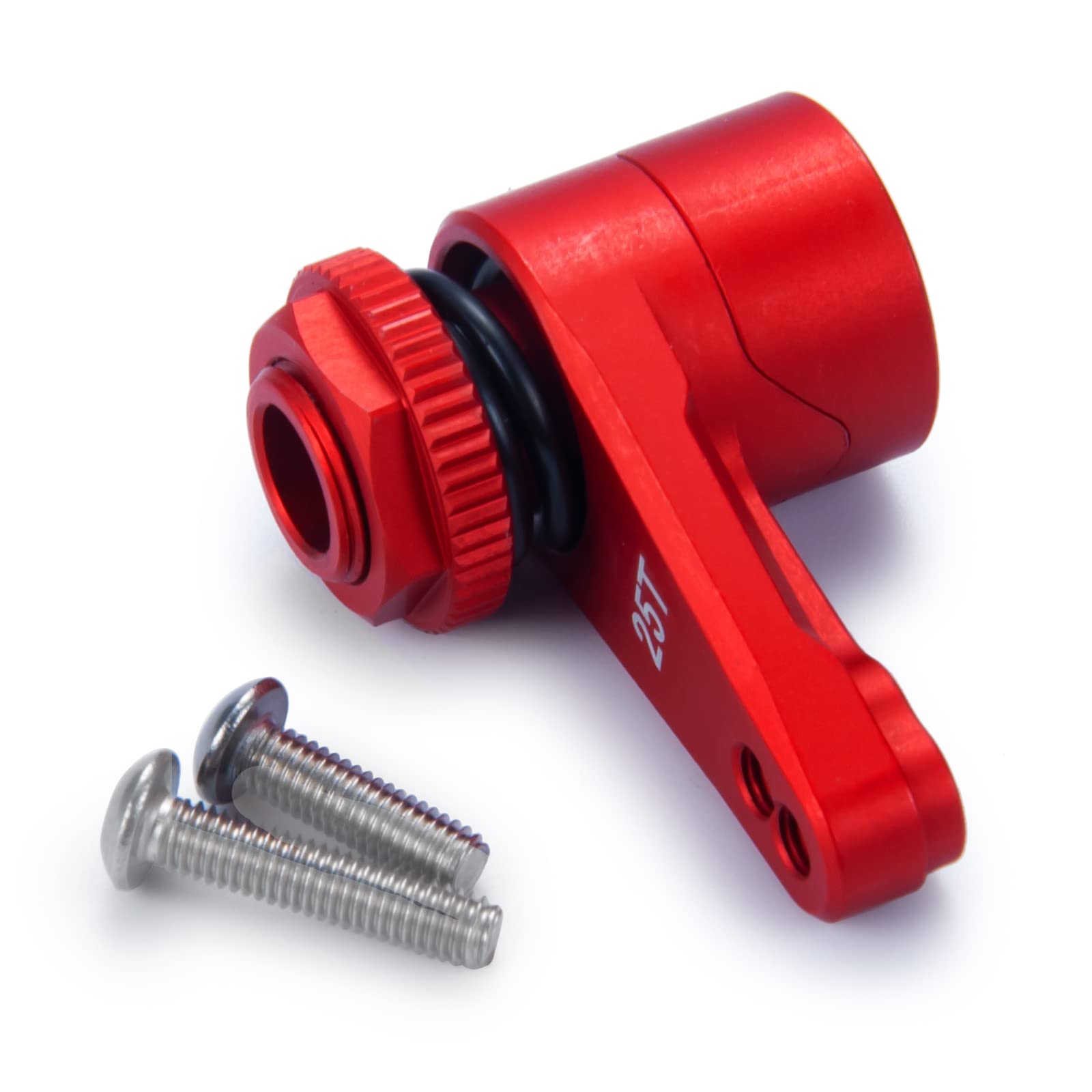 AXSPEED Alloy 25T Steering Servo Arm Horn for 1/10 RC Axial RBX10 AXI03005 Crawler (Red)