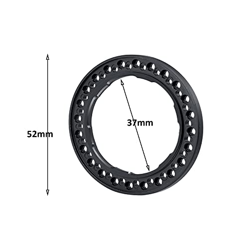 AXSPEED Que-T 1.9 Inch Beadlock Wheel Rings (Black) for 1/10 RC Crawlers SCX10 TRX4