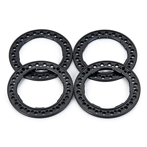 AXSPEED Que-T 1.9 Inch Beadlock Wheel Rings (Black) for 1/10 RC Crawlers SCX10 TRX4
