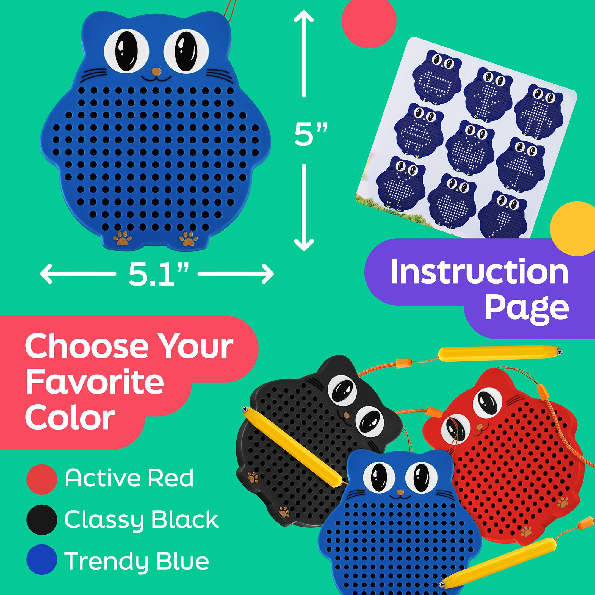 AYNAT FUN Magnetic Drawing Board – Mess-Free Travel Toy for Kids & Toddlers, Airplane & Car