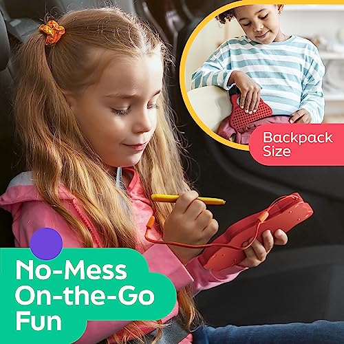 AYNAT FUN Magnetic Drawing Board – No-Mess Travel Toy for Toddlers with Beads and Stylus Pen