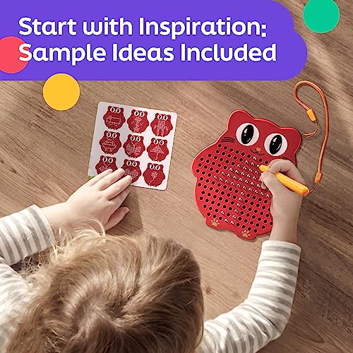 AYNAT FUN Magnetic Drawing Board – No-Mess Travel Toy for Toddlers with Beads and Stylus Pen