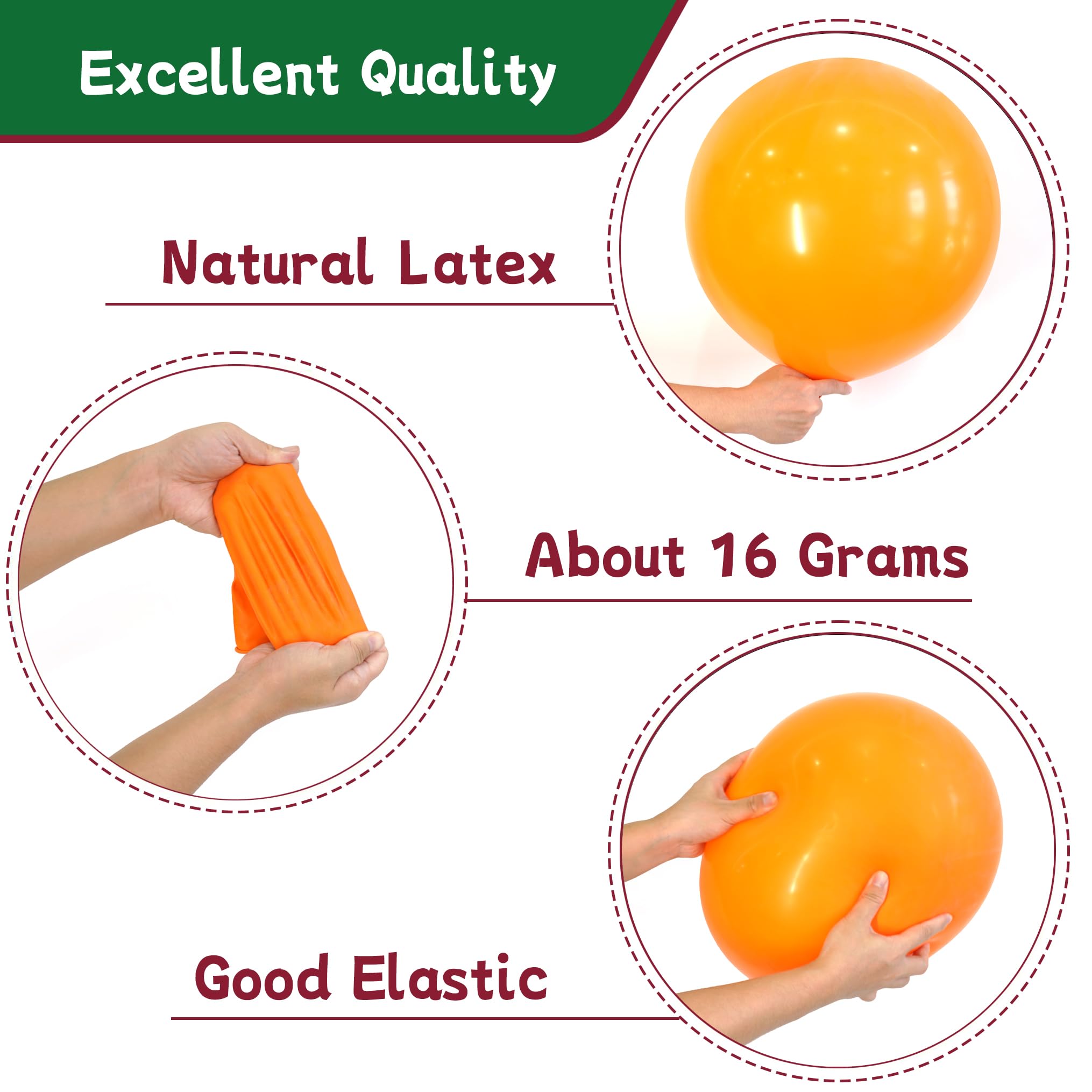 AZOWA 24-Inch White Party Balloons – 10 Large Latex Balloons for Weddings, Birthdays & Baby Showers