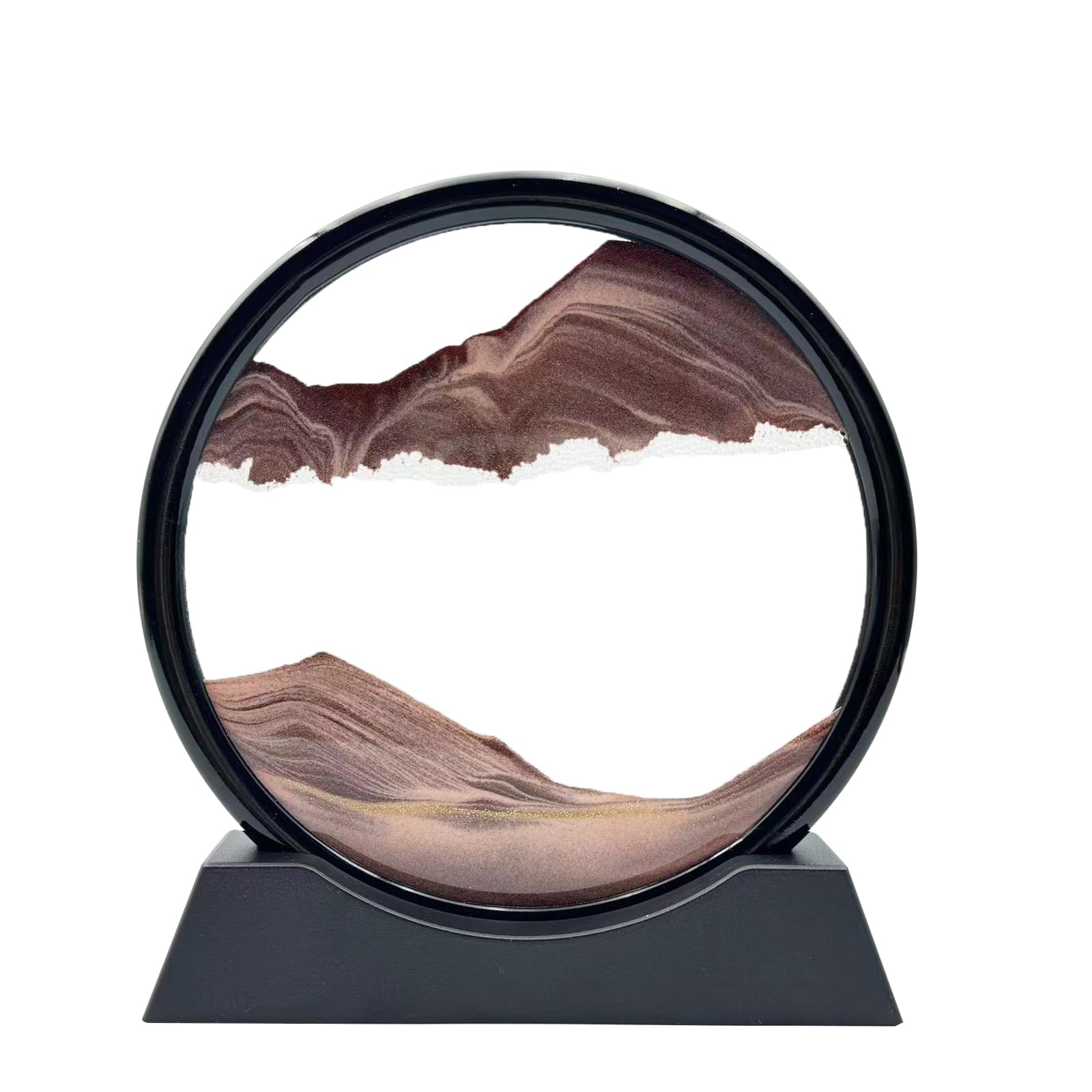 AzureLeap Moving Sand Art 7 Inch Coffee Color Liquid Motion Sand Picture