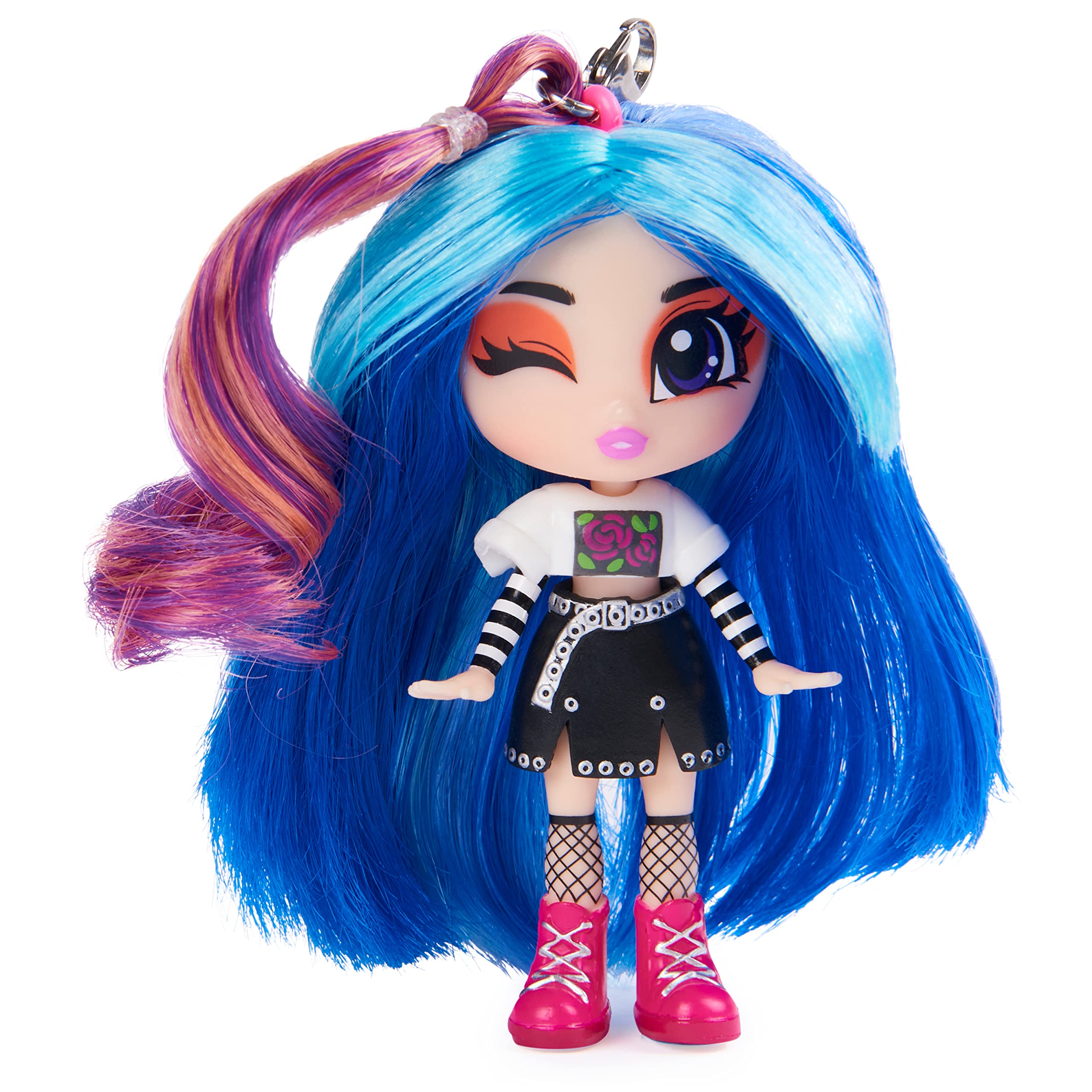 B Pack Luscious Locks Frank E-Girl Doll with Real Hair Extension – 3.5-Inch Collectible Toy for Ages 5+