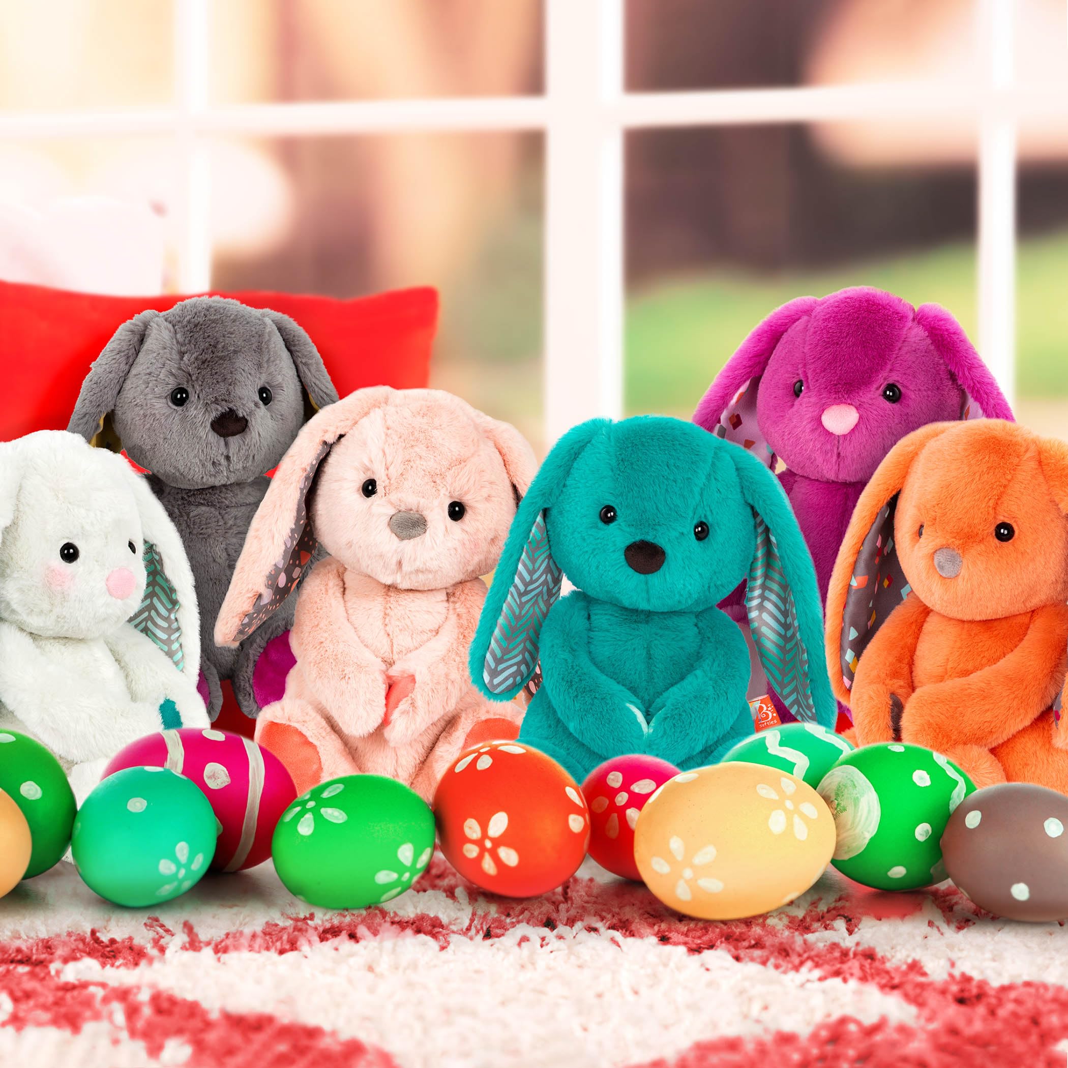 B. toys 12-Inch Peppy-Mint Bunny – Soft Plush Rabbit, Machine-Washable, BPA-Free, Ages 0+