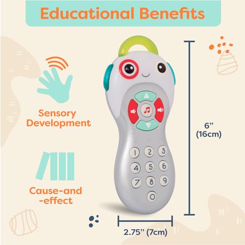 B. Toys Baby Musical TV Remote – Interactive Learning Toy with Numbers & Melodies for 6 Months+