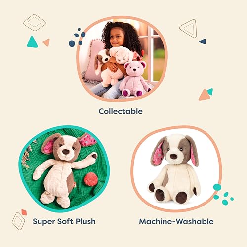 B. toys Cupcake Pup: 12-Inch Soft & Cuddly Plush Dog Stuffed Animal, Machine Washable
