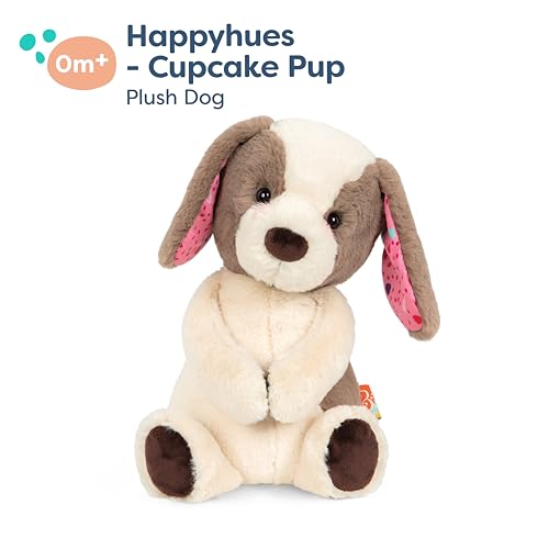 B. toys Cupcake Pup: 12-Inch Soft & Cuddly Plush Dog Stuffed Animal, Machine Washable