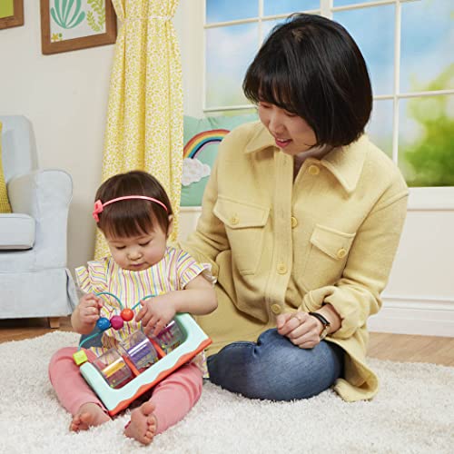 B. toys Spin, Rattle & Roll Bead Maze Activity Station – Sensory Toy for Babies 6 Months+
