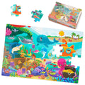 B. toys Under the Sea Floor Puzzle – 48-Piece Jigsaw with Ocean Animals, 24x36 Inches, for Kids Ages 3+