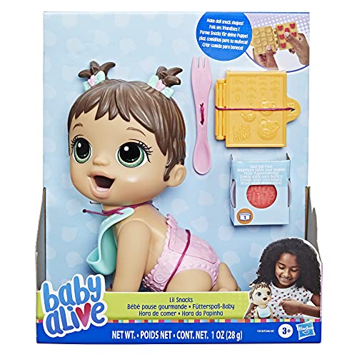 Baby Alive Lil Snacks Doll – 8-Inch Snack-Themed Doll That Eats and Poops with Mold and Accessories, Ages 3+