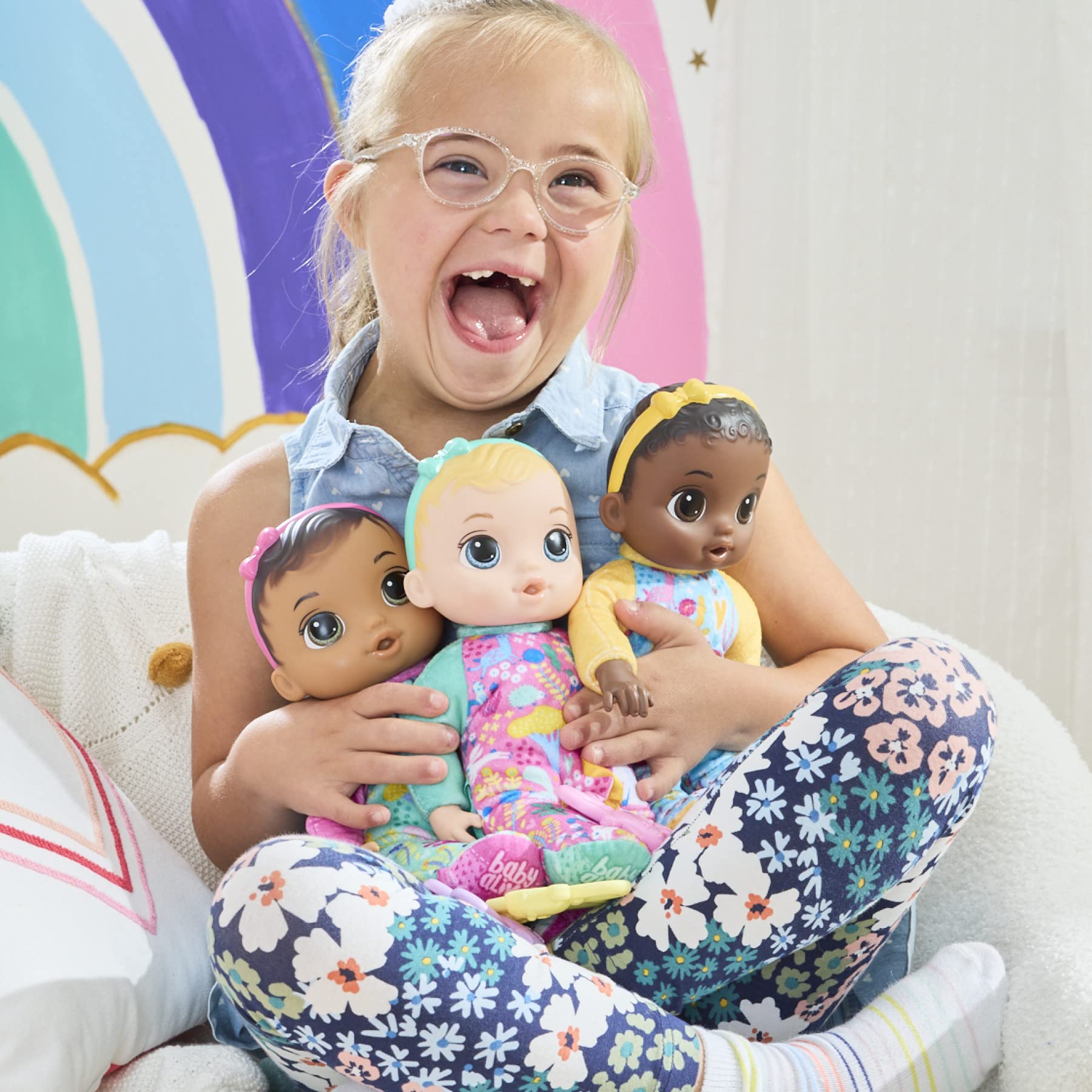 Baby Alive Soft ‘n Cute 11-Inch Doll with Black Hair, Animal Onesie & Teether – Machine Washable Toddler Toy for Ages 18+ Months