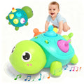 Baby Crawling Turtle Toy with Lights & Music, Tummy Time, 6-12 Months, Gift for 1 Year Old